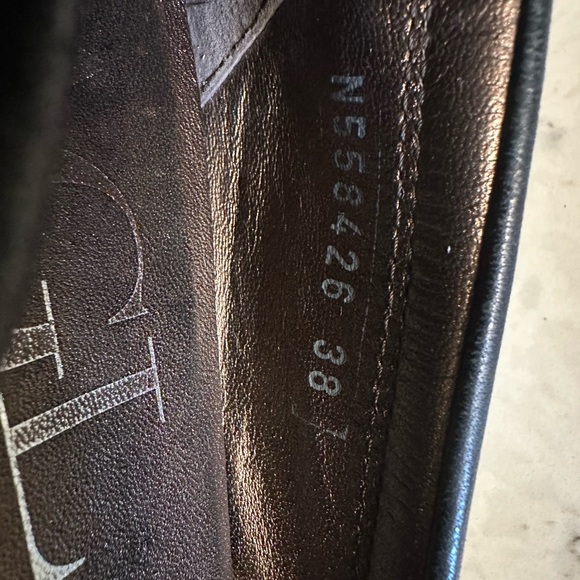 AGL | Black leather Italy ballet flats women’s 38 shoes - Picture 3 of 6